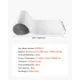 Reflective Insulation Roll, EPE Foam Core Radiant Barrier, 3mm 76.2m x 1.22 m, Aluminum Foil White PE Film Heat Reflective Shiel