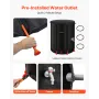 Collapsible Rain Barrel, 201 L Portable Rain Water Collection Barrel, 1000D PVC Rainwater Collection System, Garden Water Catche