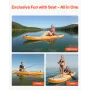 Inflatable Paddle Board with Seat, 3.23m x 84cm x 15cm Wide Ultra-Light SUP Paddleboard, Stand Up Paddle Board with Accessories,