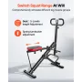 VEVOR Squat Machine, Deep Squat Rowing Machine for Home, Easy Setup & Foldable Exercise Equipment, Glute Trainer Machine with 2 