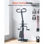 VEVOR Squat Machine, Deep Squat Rowing Machine for Home, Easy Setup & Foldable Exercise Equipment, Glute Trainer Machine with 2 