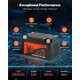 VEVOR Motorcykel Batteri, 12 Volt 4Ah, LiFePO4 Lithium Forladet Powersports Batteri, Vedligeholdelsesfri og høj ydeevne, Com