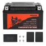 VEVOR Motorcycle Battery, 12 Volt 4Ah, LiFePO4 Lithium Pre-Charged Powersports Battery, Maintenance Free & High Performance, Com