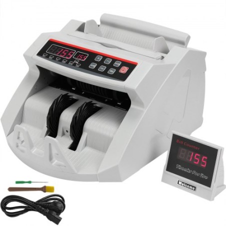Banknotes Counters Money Counter With LED Display Professional Note Counter With False Banknotes Detector, UV/MG, 1000