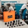 Ball Joint Press Kit, 21 pcsTool Kit, C-press Ball joint Remove and Install Tools, for Most 2WD and 4WD Cars, Heavy Duty Ball Jo