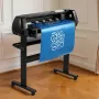VEVOR Vinyl Cutter Machine, 870 mm Max Feed Width, Dual Blades, Adjustable Force and Speed, LED Display, Vinyl Plotter Cutter Pr