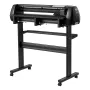 Vinyl Cutter Machine, 870 mm Max Feed Width, Dual Blades, Adjustable Force and Speed, LED Display, Vinyl Plotter Cutter Printer 
