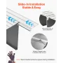 Door Threshold Ramp 138 mm Rise Threshold Ramp for Wheelchair Rated 363 kg