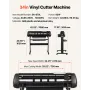 VEVOR vinylskærermaskine, 870 mm maks. fremføringsbredde, dobbeltblade, justerbar kraft og hastighed, LED-skærm,