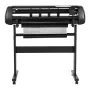 Vinyl Cutter Machine, 870 mm Max Feed Width, Dual Blades, Adjustable Force and Speed, LED Display, Vinyl Plotter Cutter Printer 