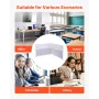 VEVOR Office Divider Privacy Skillevægge, 2-Pack, 1,83m x 1,22m Rumsadskillende Vægge, PET Workstation Kabine Skillevæg med