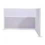 Office Divider Privacy Partitions, 2-Pack, 1.83m x 1.22m Room Divider Walls, PET Workstation Cubicle Partition with Frosted Acry