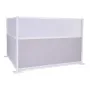 Office Divider Privacy Partitions, 2-Pack, 1.83m x 1.22m Room Divider Walls, PET Workstation Cubicle Partition with Frosted Acry
