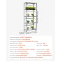 DIY plantehylde med vækstlys, 180 cm høj indendørs plantestativ
