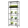 DIY plantehylde med vækstlys, 180 cm høj indendørs plantestativ
