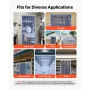 Clear PVC Strip Curtain, 30.8 m Length x 30.5 cm Width, Thermal Insulating Plastic Door Strip Bulk Roll, Walk in Freezer Cooler 