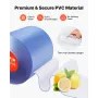 VEVOR Klar PVC Strip Gardin, 30,8 m Længde x 30,5 cm Bredde, Varmeisolerende Plast Dør Strip Bulk Roll, Walk in Freezer C