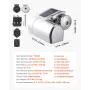 Horizontal Fishing Windlass, 12V DC 600W, Windlass Anchor Systems Fit for 6.35 mm Chain or 14.3 & 15.9 mm Nylon Rope, Max Pull 2