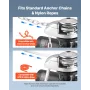Vertical Fishing Windlass, 12V DC 600W, Windlass Anchor Systems Fit for 6.35 mm Chain or 14.3 & 15.9 mm Nylon Rope, Max Pull 320