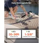 Vertical Fishing Windlass, 12V DC 600W, Windlass Anchor Systems Fit for 6.35 mm Chain or 14.3 & 15.9 mm Nylon Rope, Max Pull 320