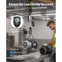 Manual Lever Chain Hoist, 1/4T 250KG Capacity Heavy Duty Come Along, 3M Lift G80 Alloy Steel Chain With Dual Pawl Mechanical Bra