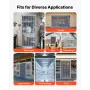 Clear PVC Strip Curtain, 2.1 m Height x 0.9 m Width x 2 mm Thickness, 6 PCS Walk in Freezer Cooler Curtain Strips, Thermal Insul