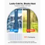Clear PVC Strip Curtain, 2.1 m Height x 0.96 m Width x 2 mm Thickness, 6 PCS Walk in Freezer Cooler Curtain Strips, Thermal Insu