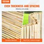 Natural Rolled Bamboo Fence Bamboo Panel 6 ft H x 8 ft L x 0.75 in D.