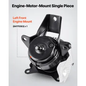 Engine Motor Mount Replacement, Left Front Engine Mount, Universal Compatible with 2014–2018 Chevrolet Silverado 1500 5.3L V8, S