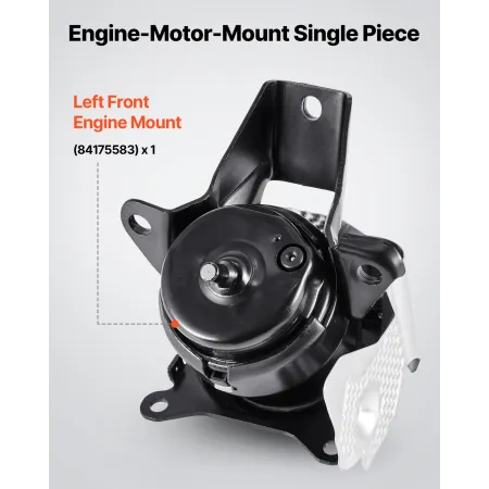 Engine Motor Mount Replacement, Left Front Engine Mount, Universal Compatible with 2014–2018 Chevrolet Silverado 1500 5.3L V8, S