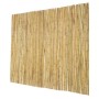 Natural Rolled Bamboo Fence Bamboo Panel 6 ft H x 8 ft L x 0.75 in D.