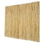 Natural Rolled Bamboo Fence Bamboo Panel 6 ft H x 8 ft L x 0.75 in D.