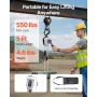 Manual Lever Chain Hoist, 1/4T 250KG Capacity Heavy Duty Come Along, 1.5M Lift G80 Alloy Steel Chain With Dual Pawl Mechanical B