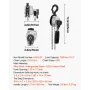 Manual Lever Chain Hoist, 1/2T 500KG Capacity Heavy Duty Come Along, 6M Lift G80 Alloy Steel Chain With Dual Pawl Mechanical Bra