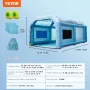 Inflatable Spray Booth Car Paint Tent 8.5 x 4.8 x 3.3 m Filter System 2 Blowers