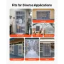 VEVOR Clear PVC Strip Curtain, 2.4 m Height x 2.1 m Width x 2 mm Thickness, 14 PCS Walk in Freezer Cooler Curtain Strips, Smooth