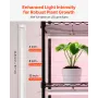 VEVOR Plant Shelf with Grow Light, 6-Tier Indoor Plant Stand, 180cm Tall Indoor Plants Display Rack with Wheels & Timer, 150W 38