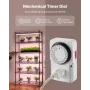 plantehylde med vækstlys, 6-lags indendørs plantestativ, 180 cm
