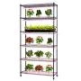 VEVOR Plant Shelf with Grow Light, 6-Tier Indoor Plant Stand, 180cm Tall Indoor Plants Display Rack with Wheels & Timer, 150W 38
