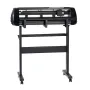 Vinyl Cutter Machine, 720 mm Max Feed Width, Dual Blades, Adjustable Force and Speed, LED Display, Vinyl Plotter Cutter Printer 