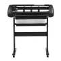 Vinyl Cutter Machine, 720 mm Max Feed Width, Dual Blades, Adjustable Force and Speed, LED Display, Vinyl Plotter Cutter Printer 
