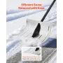 VEVOR sneskovl til indkørsel, 40 cm bred sneskovl af aluminiumslegering, skridsikkert greb, sneplovskovle med stor kapacitet,