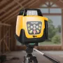 Rotary Laser Level Kit, Red Beam 300m Range Slope Adjustable 360-Degree Spinning Self Leveling, Flexible Scanning Angle & IP54 W