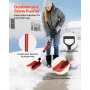 sneskovl til indkørsel, 22 cm foldbar sneskovl med D-formet