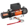 Electric Winch, 5400 kg Load Capacity, 12V DC Truck Winch with Φ9.1 mm x 23 m Synthetic Rope, Wireless & Wired Remote Control, I