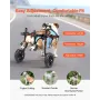 Dog Wheelchair for Back Legs, Adjustable 2 Wheels Pet Wheelchair, Lightweight Dog Cart with Shock-Absorbing Wheels, Mobility Sup