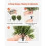 Artificial Topiary Cypress Trees with Ground Spike, 2 Set 406mm Faux Shrubs & Bushes Potted Plants, Fake Silk Tree Look Real for