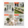 kunstige topiary cyprestræer med jordspyd, 2 sæt 406 mm