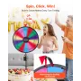 VEVOR 610 mm spinning præmiehjul, 14 slots spinning hjul med stativ, justerbar højde Win Fortune Roulette med en tør sletning