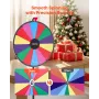 VEVOR 610 mm Spinning Prize Wheel, 14 Slots Spinning Wheel with Tripod, Adjustable Height Win Fortune Roulette with a Dry Erase 